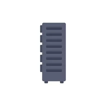 Data center server icon showing cloud computing concept Stock Illustration