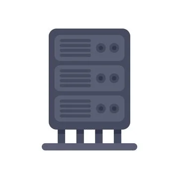 Data center server providing computing power hosting service Ilustração Stock