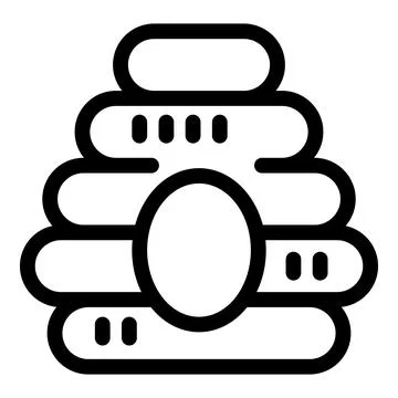 Data center server rack icon showing cloud computing and network infrastructure Illustrazione stock