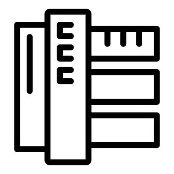 Data center server rack icon showing cloud computing and storage Illustrazione stock