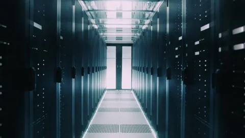 Data Center Server Racks Stock Footage 320999430