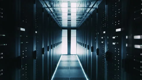 Data Center Server Racks Stock Footage 320999460