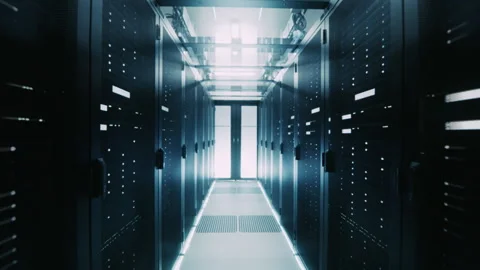 Data Center Server Racks Stock Footage 320999471