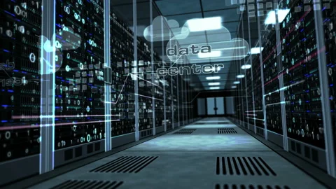 Data center server room Video stock 105394651