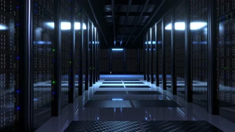 Data Center Server Room Stock Footage 142185764