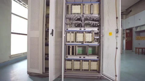 Off Data Center Server Room Video stock 220178135