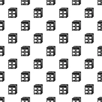 Data center server seamless repeating pattern background Illustrazione stock