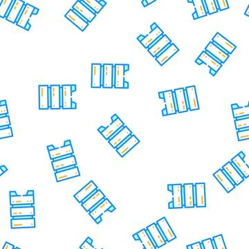 Data center server for storage file vector seamless pattern Stock Illustration