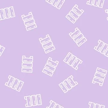 Data center server for storage file line vector seamless pattern Stock Illustration