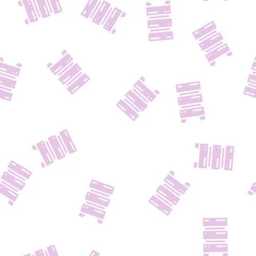 Data center server for storage file glyph vector seamless pattern Stock Illustration