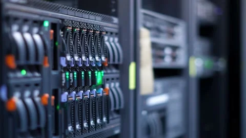 Data Center Servers Video stock 196196629