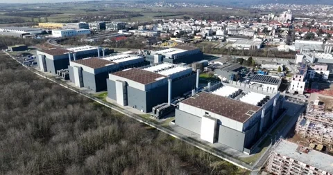 Data center space, Frankfurt 4 Data Center, housing IT and network systems, AI Видео 301905214