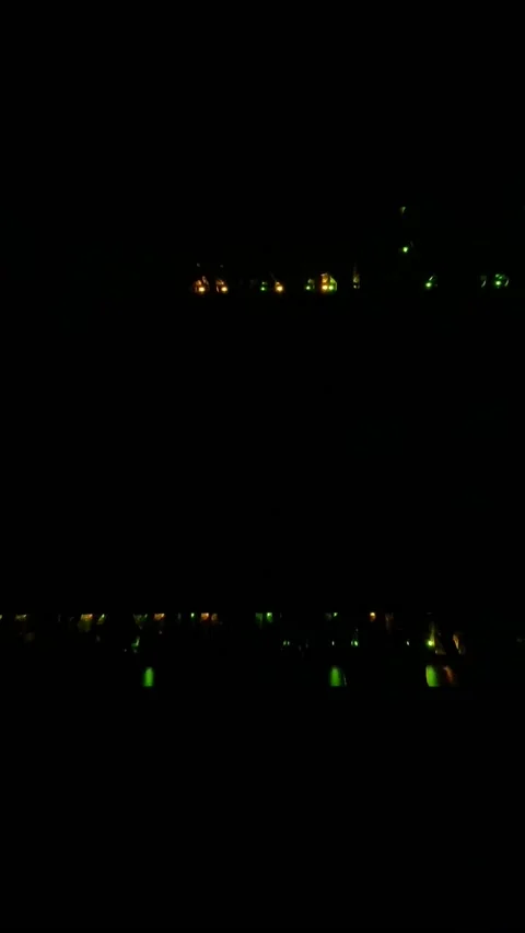Data center switches lights blinking in dark Stock Footage 155486745