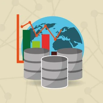 Data center technology Stock Illustration