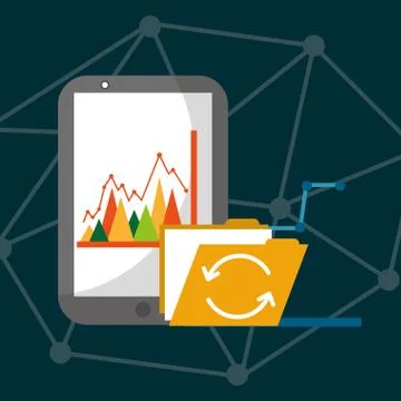 Data center technology Stock Illustration