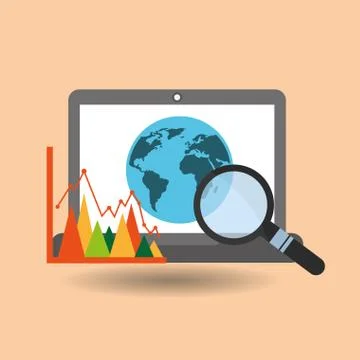 Data center technology Illustrazione stock