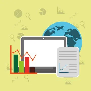 Data center technology 스톡 일러스트