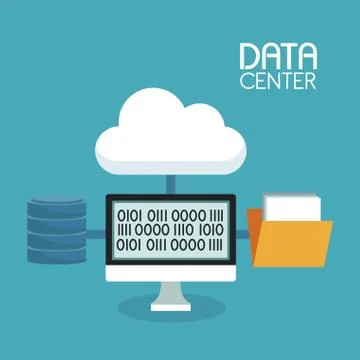 Data center technology Stock Illustration