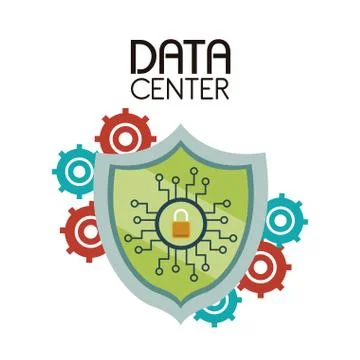 Data center technology 스톡 일러스트