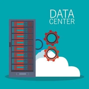 Data center technology イラスト素材