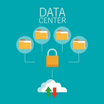 Data center technology Stock Illustration