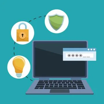 Data center technology Illustrazione stock