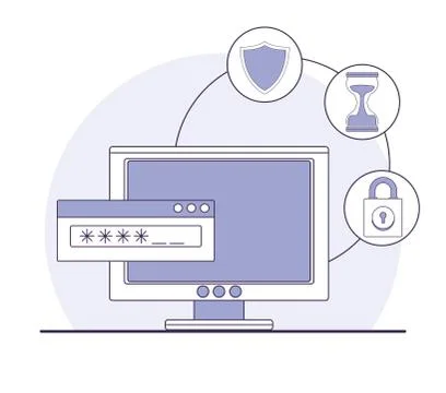 Data center technology 스톡 일러스트