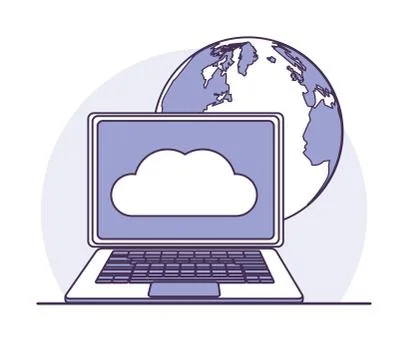 Data center technology イラスト素材