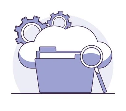 Data center technology Stockillustratie