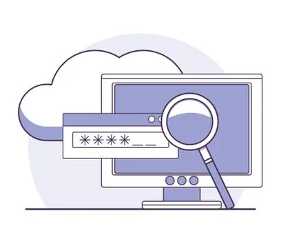 Data center technology 스톡 일러스트