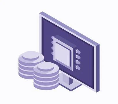 Data center technology Stock Illustration