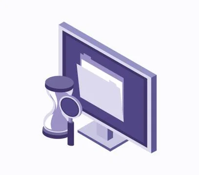 Data center technology Illustrazione stock