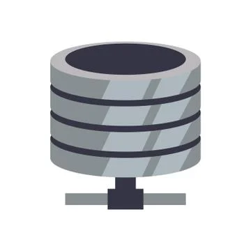 Data center web hosting icon. Vector graphic Stock Illustration
