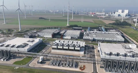 Data centers facilities, large drives, computer nodes, internal and external Stock Footage 289378552