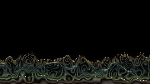 Data chart 3D. Big Data Information flow mesh design. Financial technologic.. イラスト素材