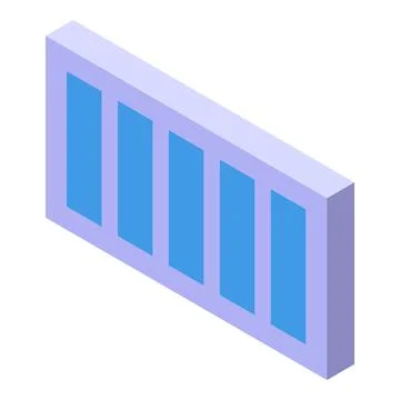 Data chart showing growing bars in 3d isometric style Stock Illustration