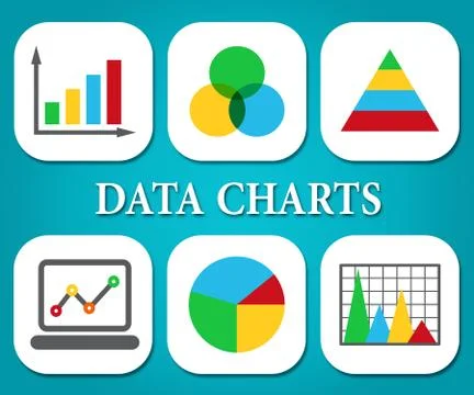  Data Charts Meaning Business Graph And Fact Illustrazione stock