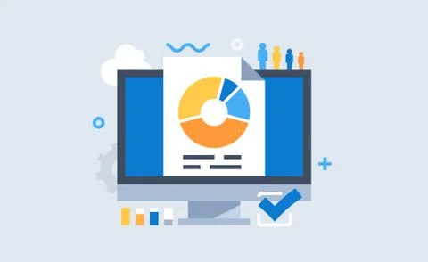 Data check Stock Illustration