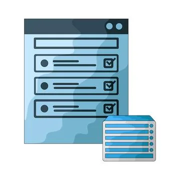 Data check illustration Ilustración de archivo