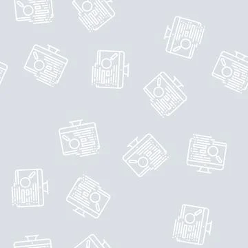 Data checking line seamless pattern Stock Illustration