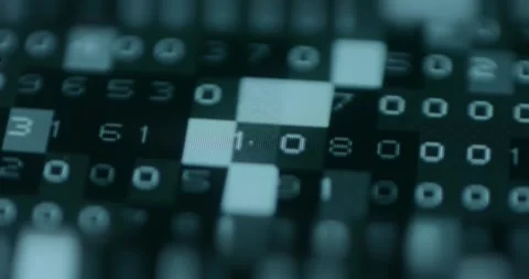 From Data to Ciphertext, Information Gets Encrypted, macro view Stock Footage 310805978