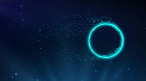 Data circle digital technology background. Internet network abstract background Illustrazione stock