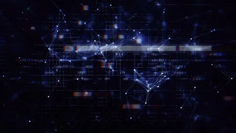 Data Circuit Communication Processing Unit Concept Stock Footage 286364473