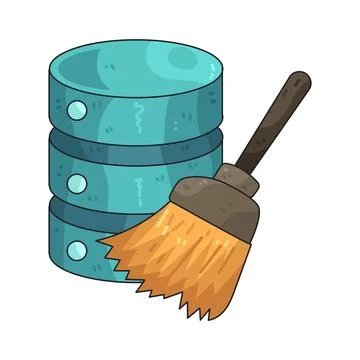 Data Clean illustration 스톡 일러스트