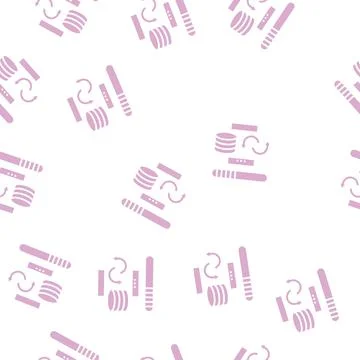 Data cleaning digital processing glyph seamless pattern Stock Illustration