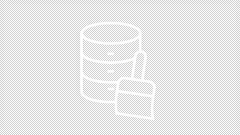 Data cleaning for modern storage white line animation Stock Footage 340285401