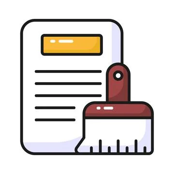 Data cleaning vector design in modern style, ready to use premium icon Stock Illustration