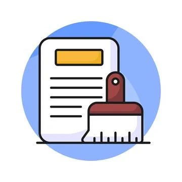 Data cleaning vector design in modern style, ready to use premium icon Stock Illustration