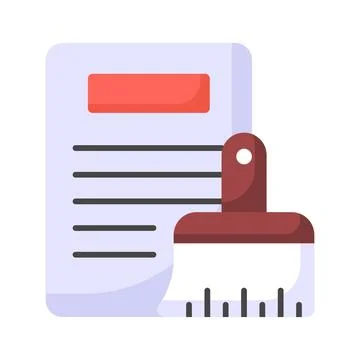 Data cleaning vector design in modern style, ready to use premium icon Stock Illustration