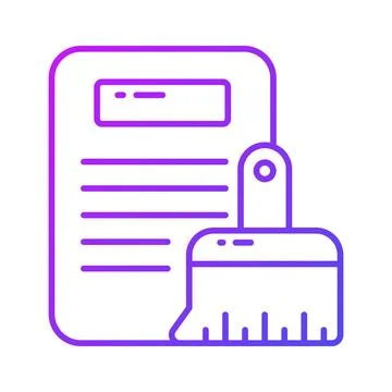 Data cleaning vector design in modern style, ready to use premium icon Stock Illustration